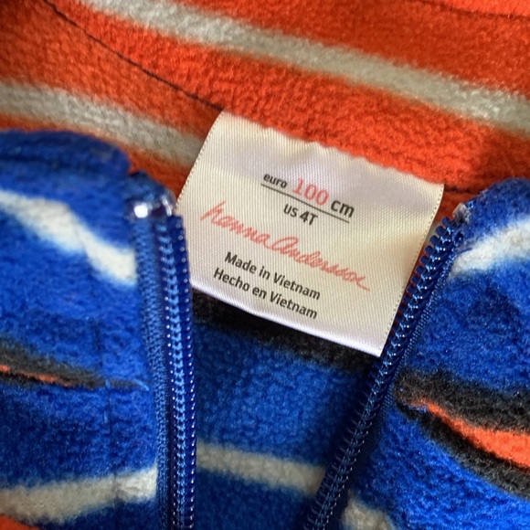 Hanna Andersson quarter zip fleece, size 4t. - Picture 2 of 7